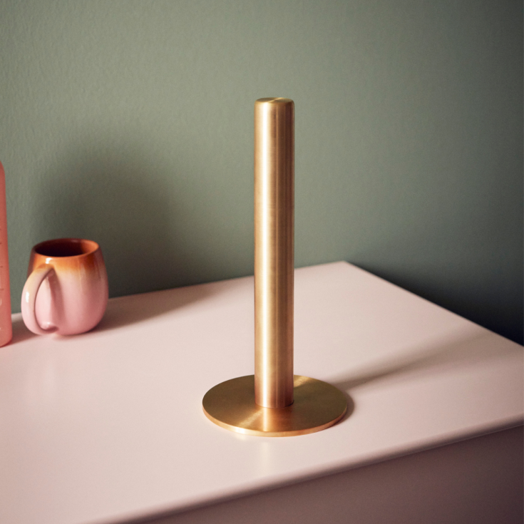 Bastant Design kjøkkenrullholder, børstet messing