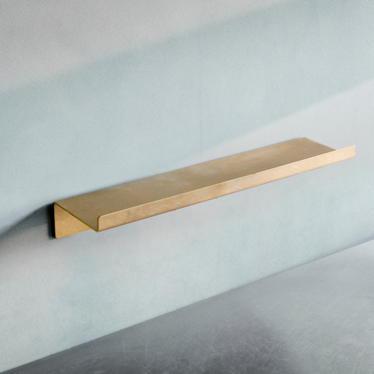 Bastant Design liten hylle i børstet messing