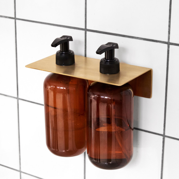 Bastant Design sæbeholder, børstet messing