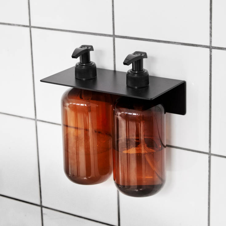 Bastant Design hållare till tvålpump, matt svart