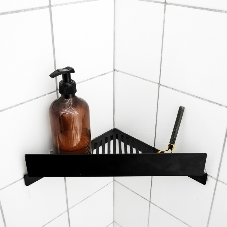 Bastant Design brusehylde, mat sort