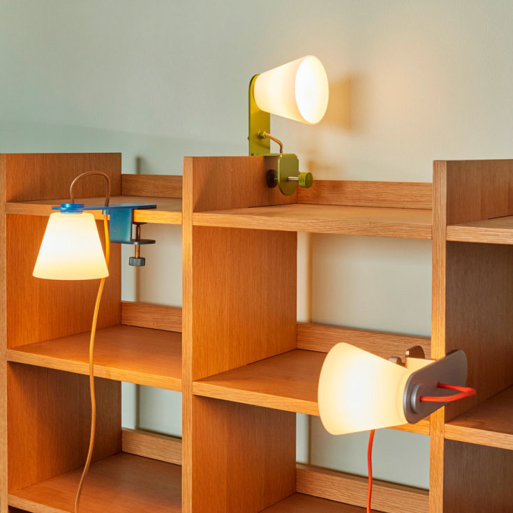 Hübsch Lure klypelampe, sølv