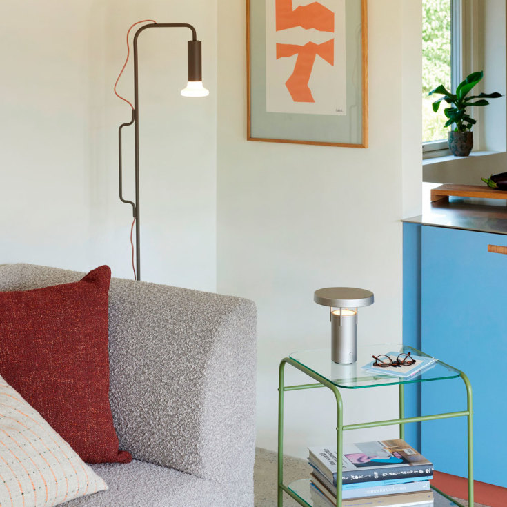 Hübsch Ido gulvlampe, brun