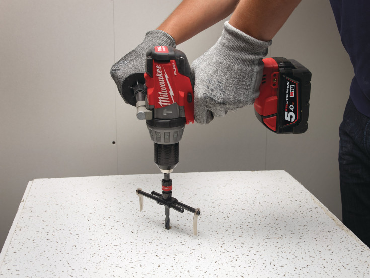 Milwaukee justerbar hulsav, med opsamler