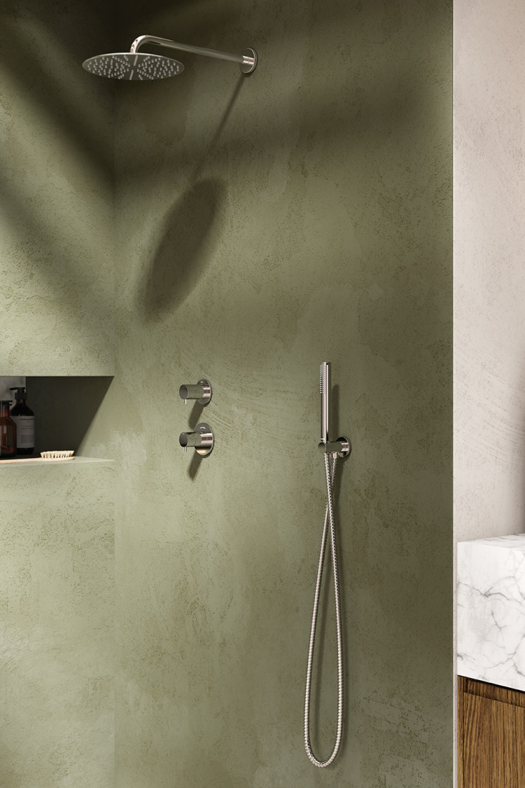 Damixa Silhouet DS1 brusesæt, vandbesparende, krom