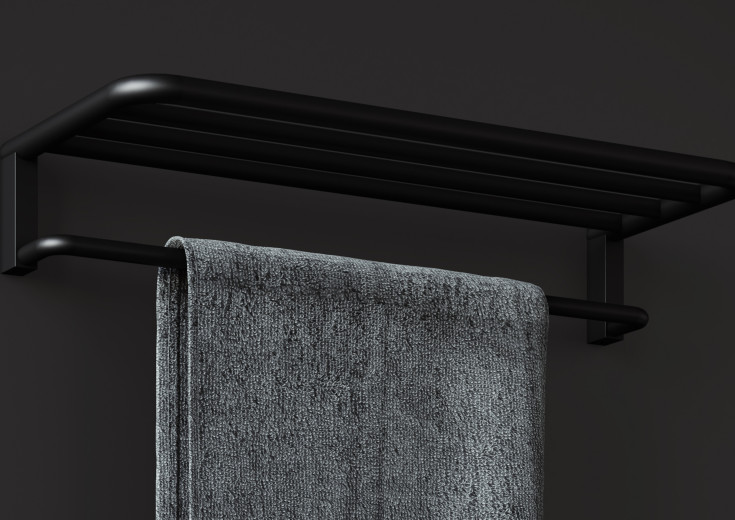 Laufen Nixie hylla, 60x25 cm, matt svart