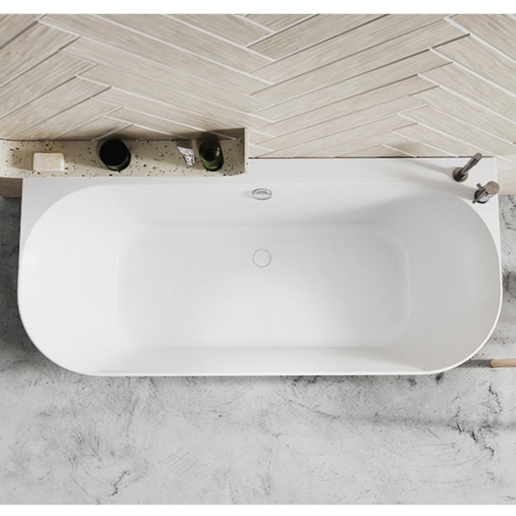 Strømberg Nino badkar, 165x75 cm, vit