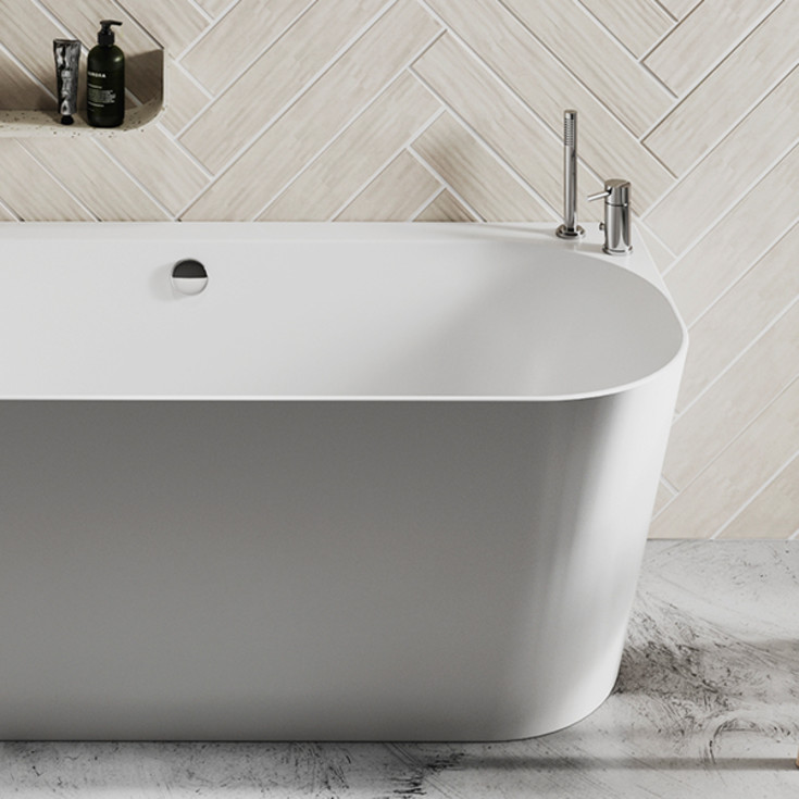 Strømberg Nino badkar, 165x75 cm, vit