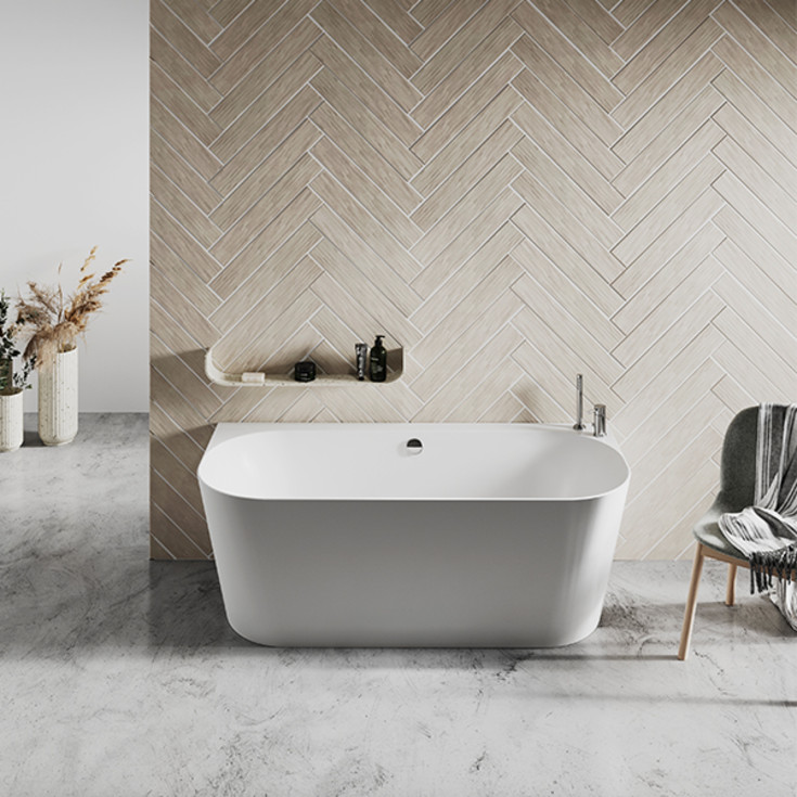 Strømberg Nino badkar, 165x75 cm, vit