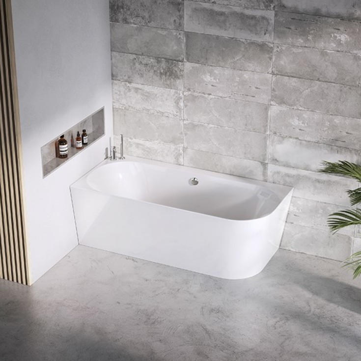 Strømberg Nino badkar, 165x75 cm, vit