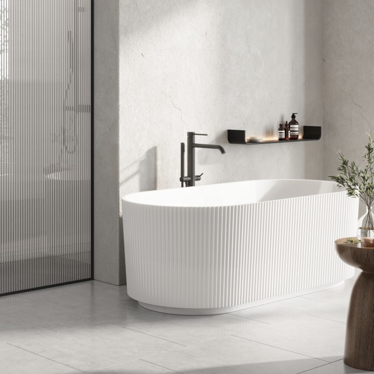 Strømberg Leonora badkar, 150x75 cm, matt vitt