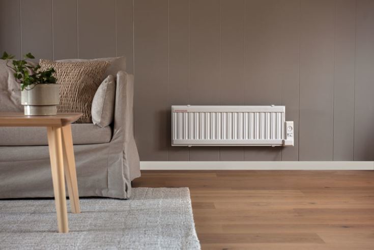 Oljeradiator Panel, elektronisk termostat, konvektor 350W 230V