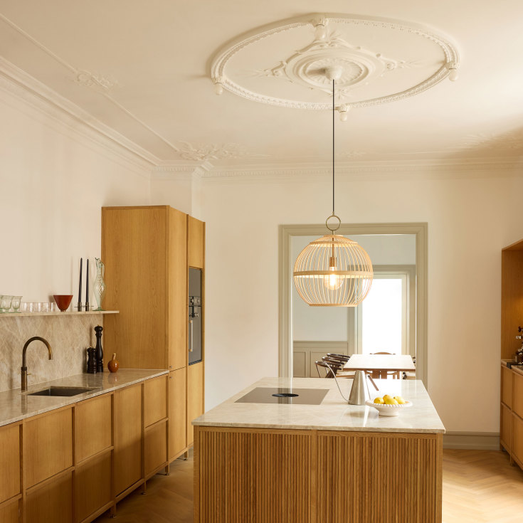 2 stk Halo Design Stockholm Nordisk utgave pendellampe Ø50 naturlig