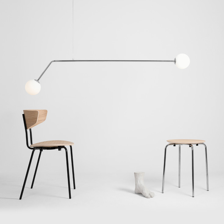 Aldex Pure taklampe, krom