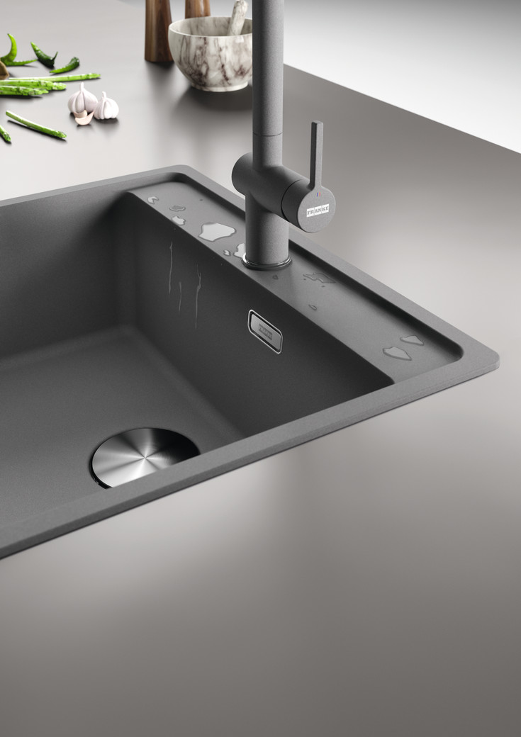 Franke Maris køkkenvask, 56x51 cm, mørkegrå