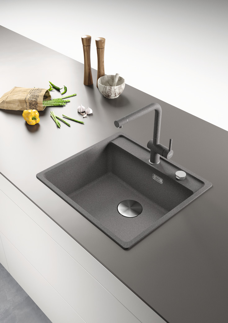 Franke Maris kjøkkenvask, 56x51 cm, mørkegrå
