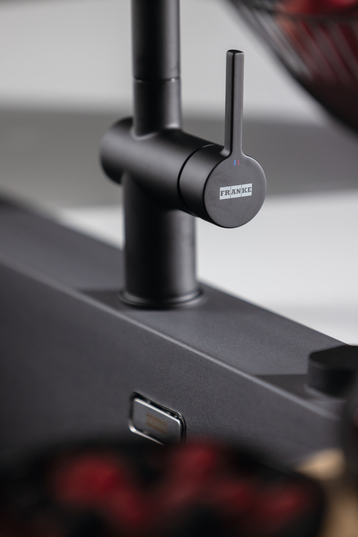 Franke Maris køkkenvask, 56x51 cm, sort