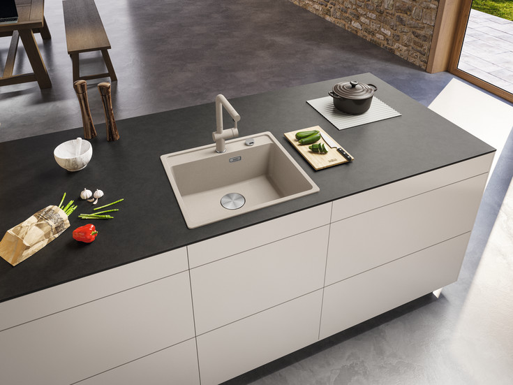 Franke Maris køkkenvask, 56x51 cm, lys beige