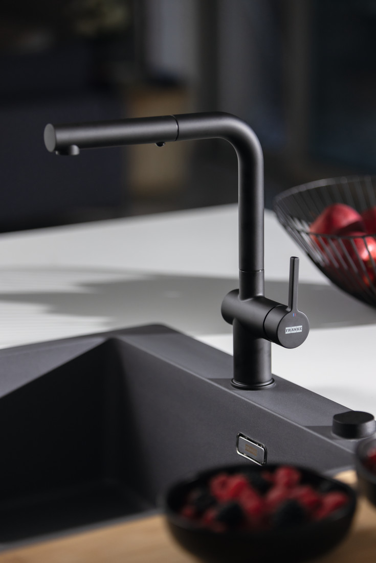 Franke Maris diskbänk, 56x51 cm, svart