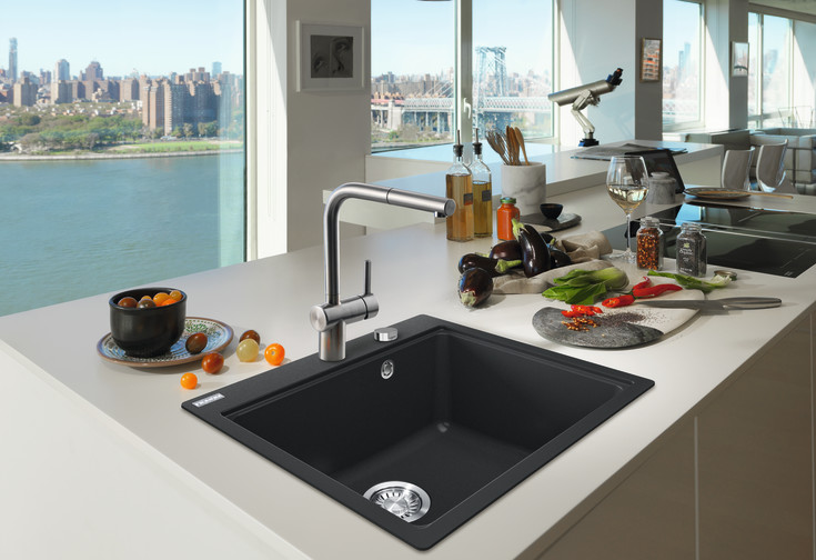 Franke Maris diskbänk, 56x51 cm, svart