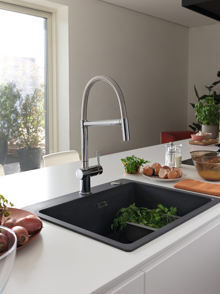 Franke Maris køkkenvask, 56x51 cm, sort