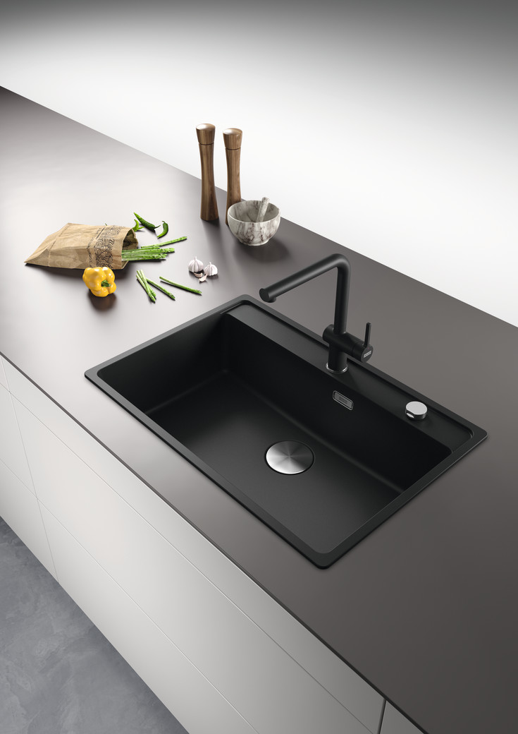 Franke Maris køkkenvask, 76x51 cm, antracit