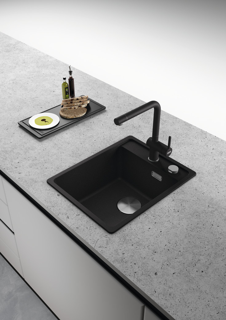 Franke Maris køkkenvask, 41x51 cm, sort