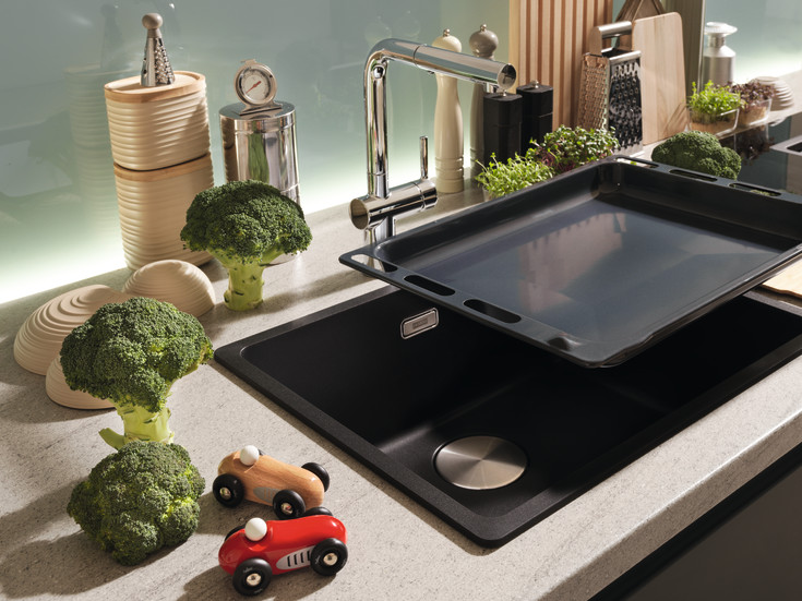 Franke Maris diskbänk, 56x44 cm, antracit