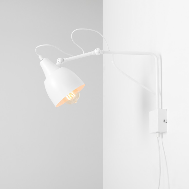 Aldex Soho vegglampe, 50 cm, hvit