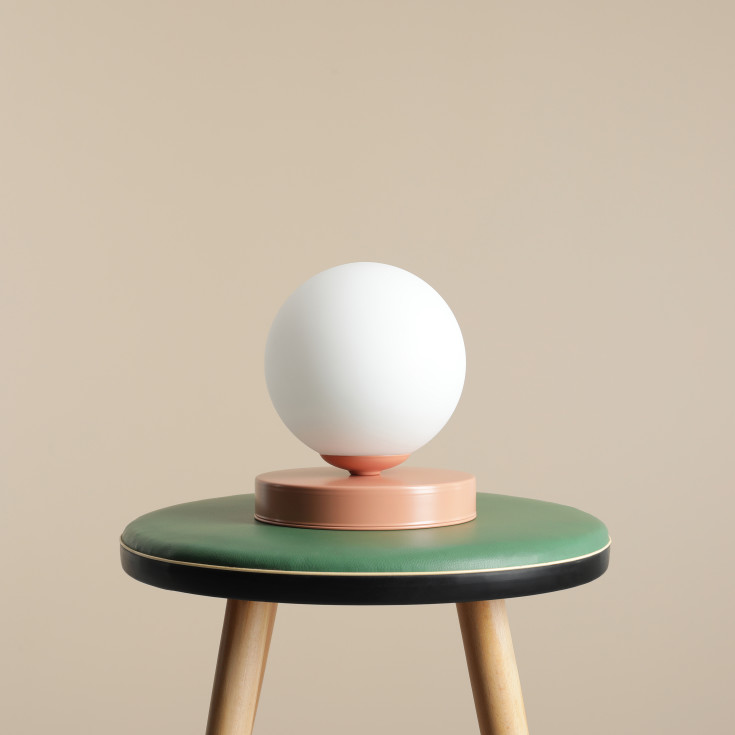 Aldex Ball bordlampe, koral, Ø17 cm