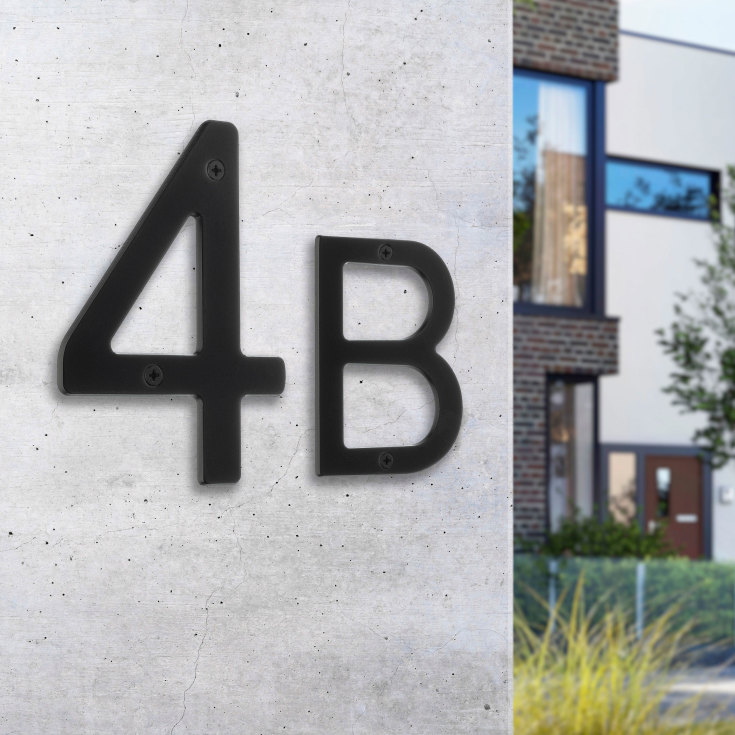 Beslagsboden Villa husbokstav, A, svart