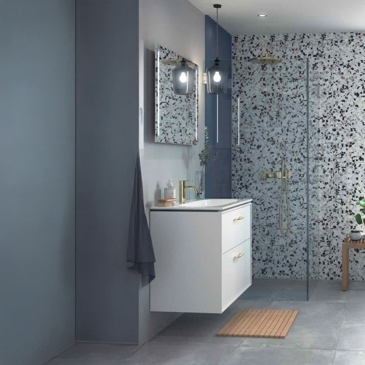 Contura Shower Showerama Art dusjdør, 77,5 cm, klart glass, krom