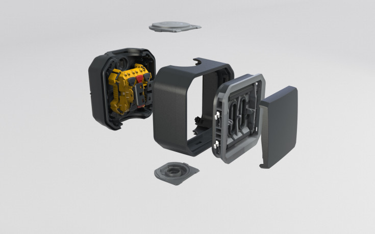 Plexo55 korrespondensbrytare 10A 2 modul antracit