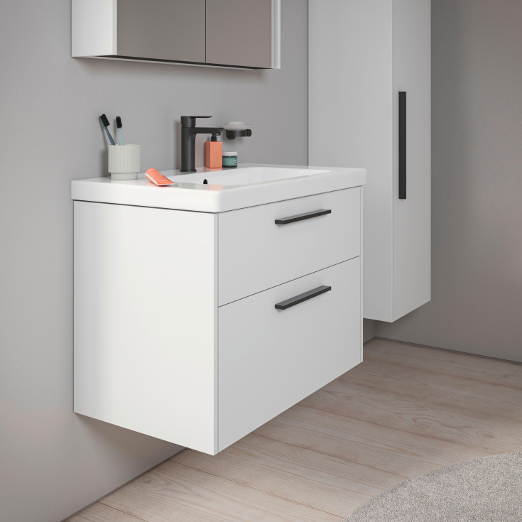 Duravit D-Code möbelpaket, 80x48 cm, matt vit