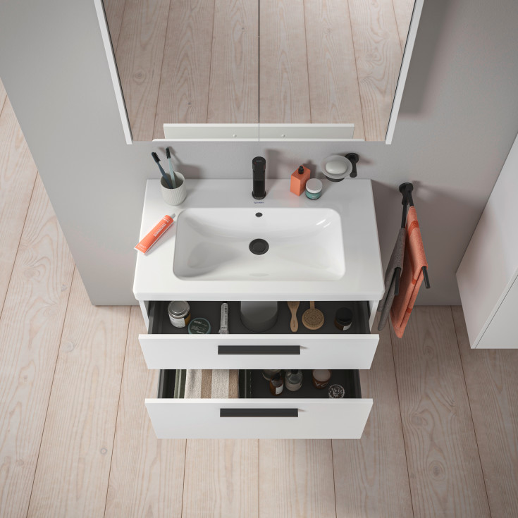 Duravit D-Code möbelpaket, 80x48 cm, matt vit