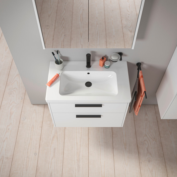 Duravit D-Code möbelpaket, 80x48 cm, matt vit