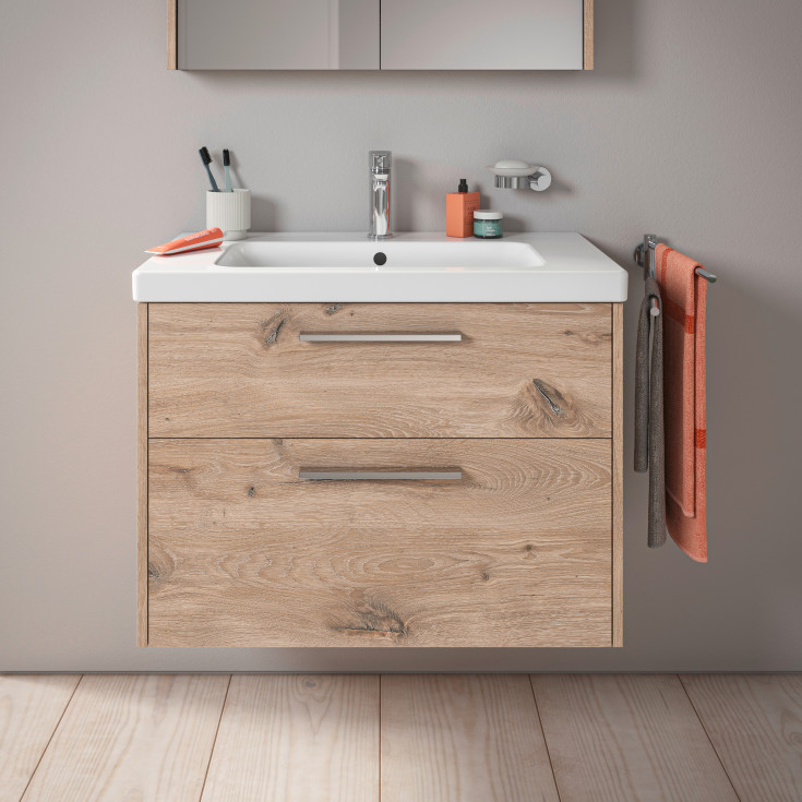 Duravit D-Code servantskap, 78,4x46 cm, eik