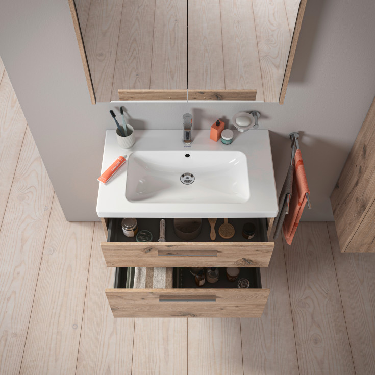 Duravit D-Code servantskap, 78,4x46 cm, eik