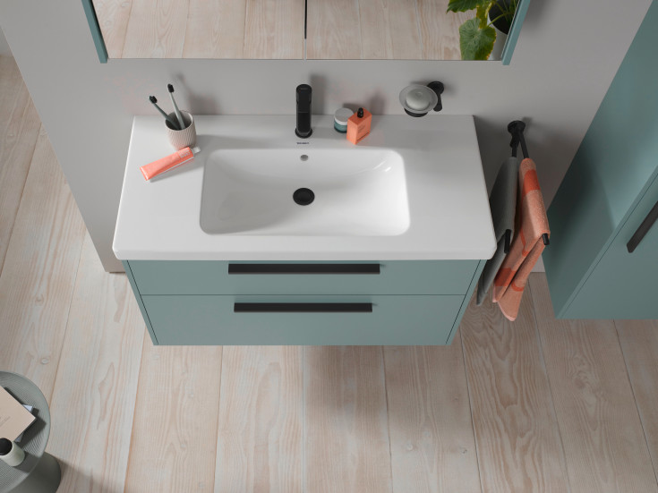 Duravit D-Code servantskap, 98,4x46 cm, matt grønn