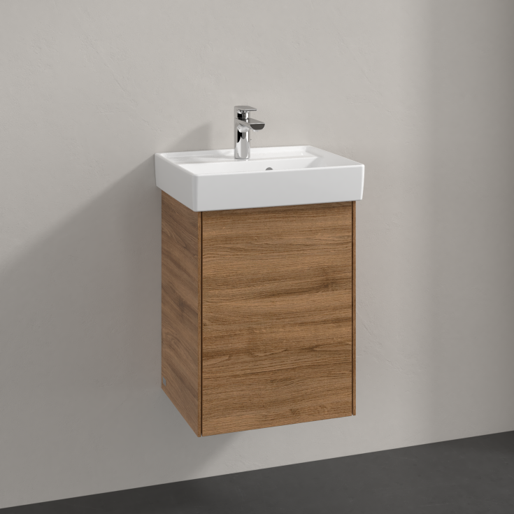 Villeroy & Boch Collaro underskåp, 41x34,4 cm, vänster, mörk ek