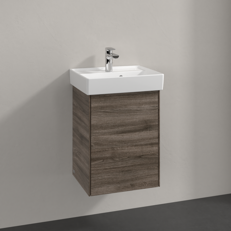 Villeroy & Boch Collaro underskåp, 41x34,4 cm, vänster, grå ek