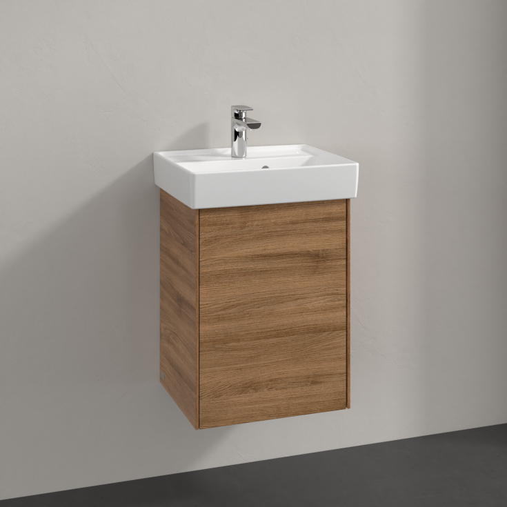 Villeroy & Boch Collaro underskåp, 41x34,4 cm, höger, mörk ek