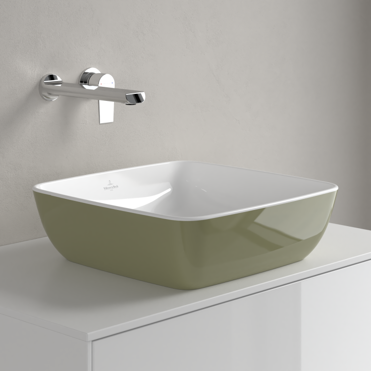 Villeroy & Boch Artis håndvask, 41x41 cm, grøn