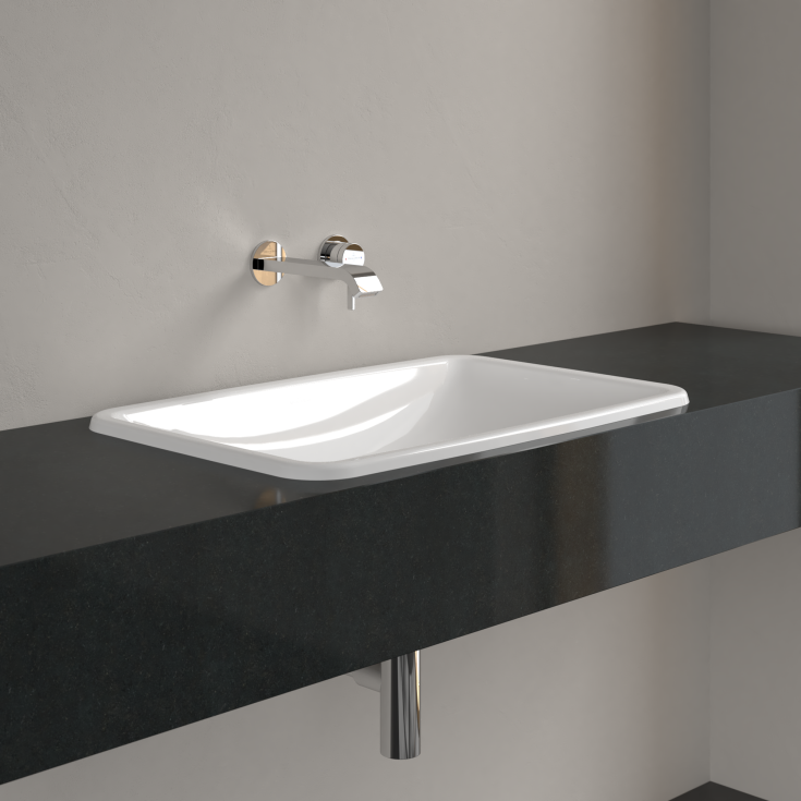 Villeroy & Boch Loop & Friends servant for nedfelling, 67,5x45 cm, med CeramicPlus, hvit