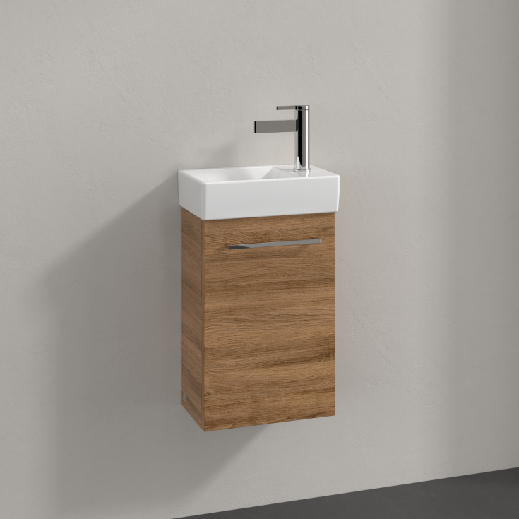 Villeroy & Boch Avento Vanity underskab, 33,6x23,2 cm, venstre, mørk eg