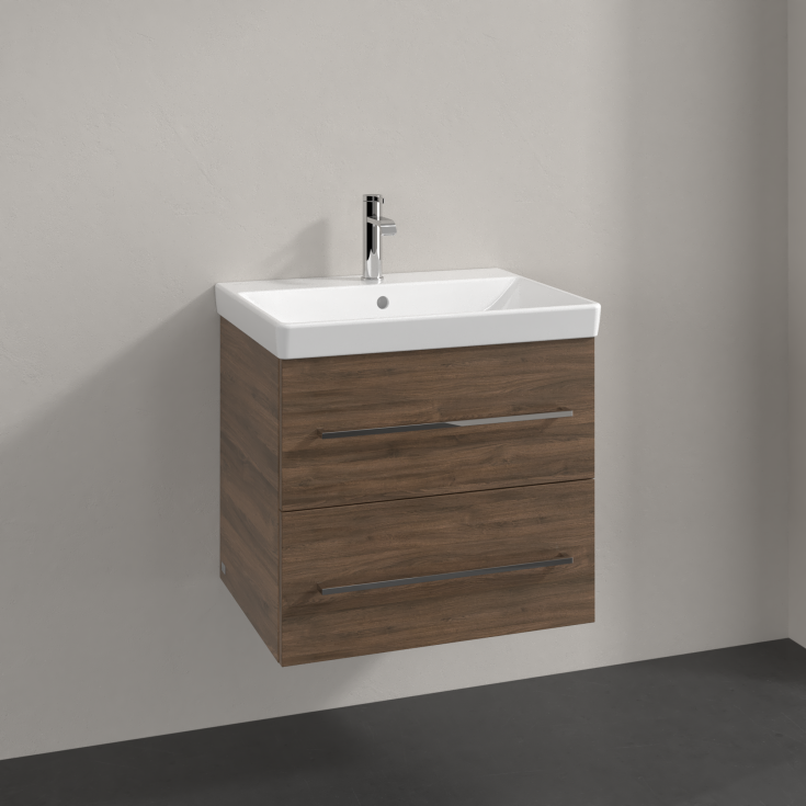 Villeroy & Boch Avento A889 tvättställsunderskåp, 57,6x48,2 cm, brun ek