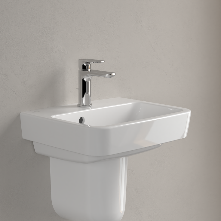 Villeroy & Boch O.Novo vegghengt servant, 45x37 cm, hvit