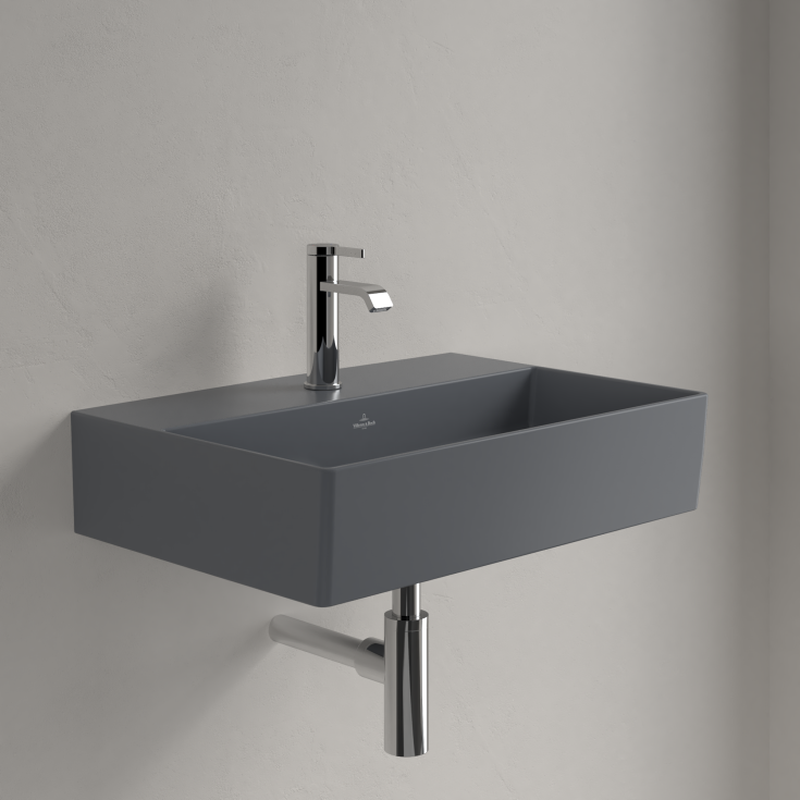 Villeroy & Boch Memento møbelservant, 60x42 cm, med CeramicPlus, grå