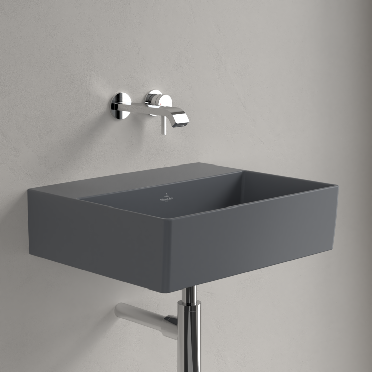 Villeroy & Boch Memento 2.0 tvättställ, 50x42 cm, matt grå