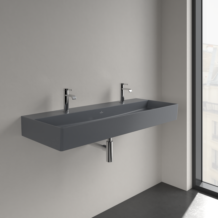 Villeroy & Boch Memento 2.0 håndvask, 120x47 cm, mat grå